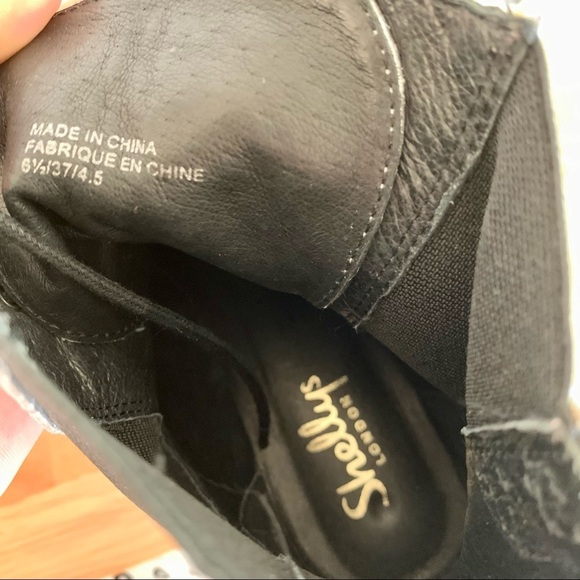 Shelly’s London Silver Lily Lace Up Chelsea Platform Wedge Boots Size 6.5 - Picture 10 of 13